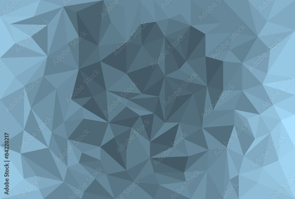 Blue dark grey vector polygons wallpaper background