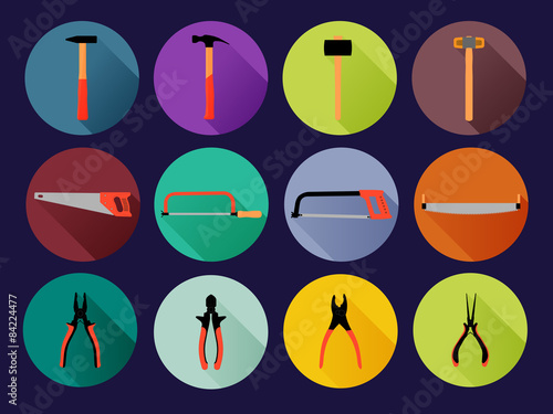 Round flat hand tools