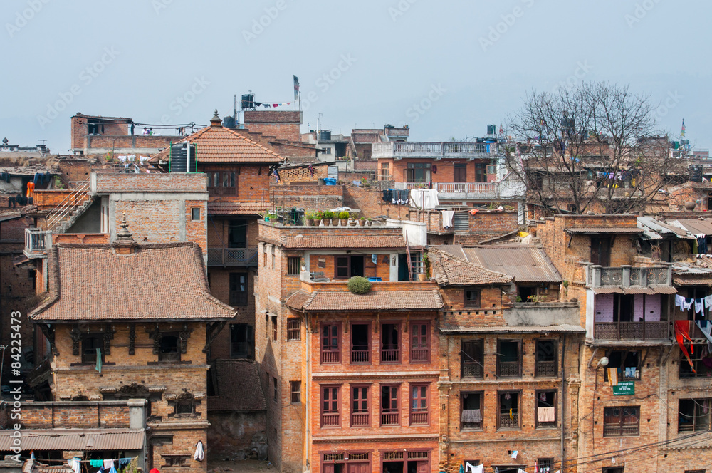 Overpopulated city of Kathmandu, Nepal
