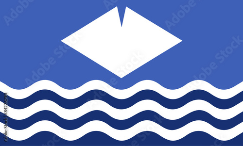 Obraz na plátně Isle Of Wight Flag