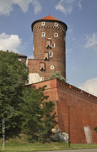 Sandomierz  tower in Wawel in Krakow. Poland #84227030