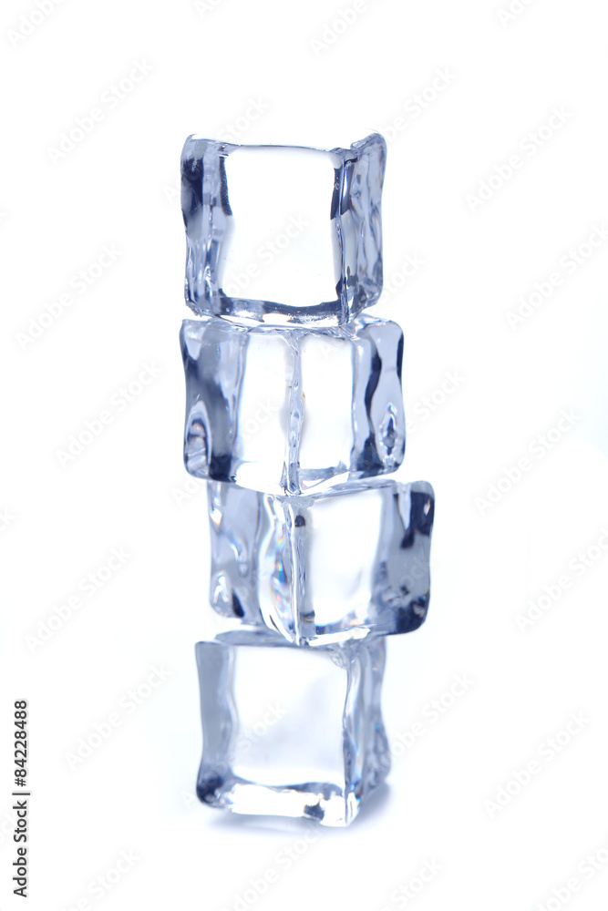 Ice cubes isolated on white Ice cubes isolated on white