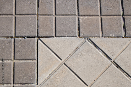 sidewalk tile regular colors and geometric shapes  