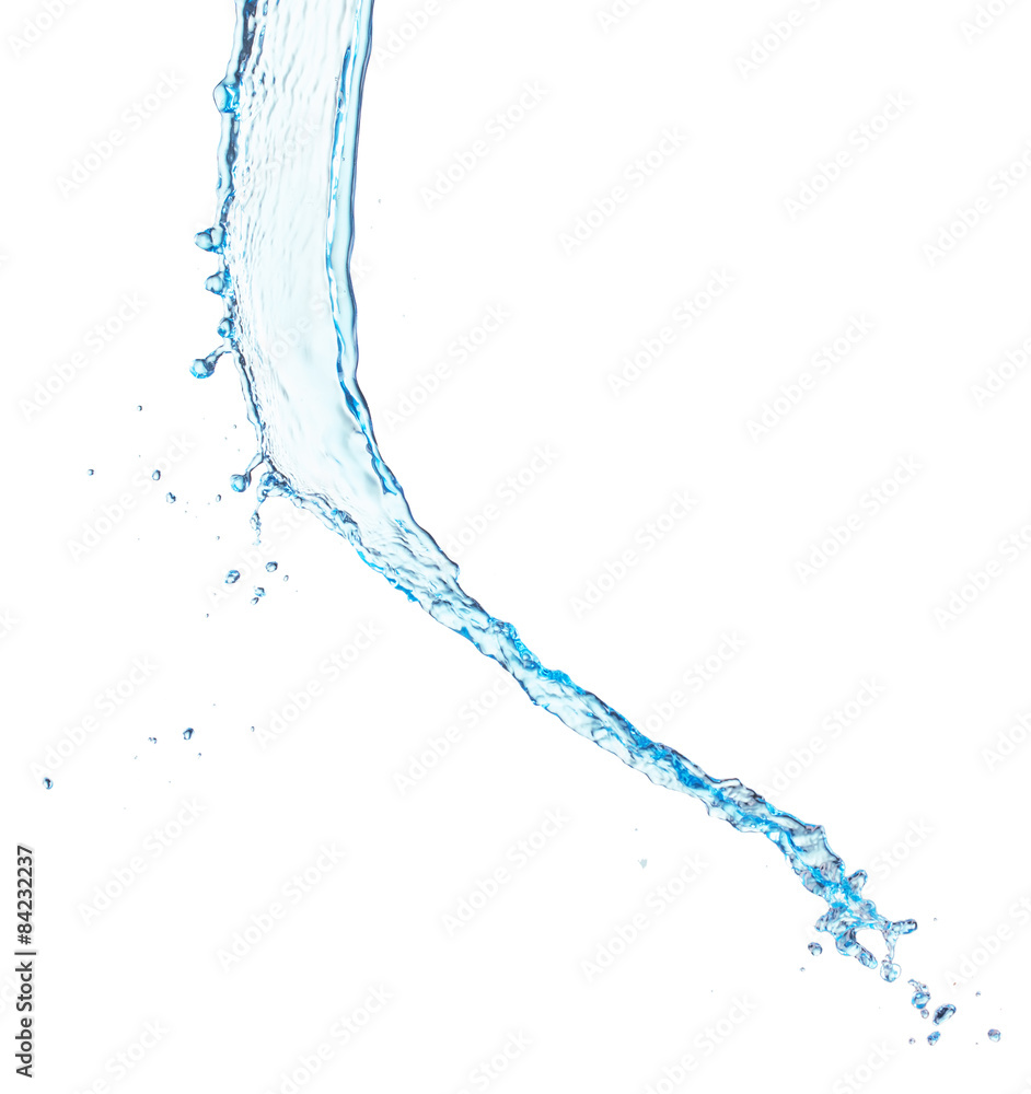water pouring isolated on the white background Stock Photo | Adobe Stock
