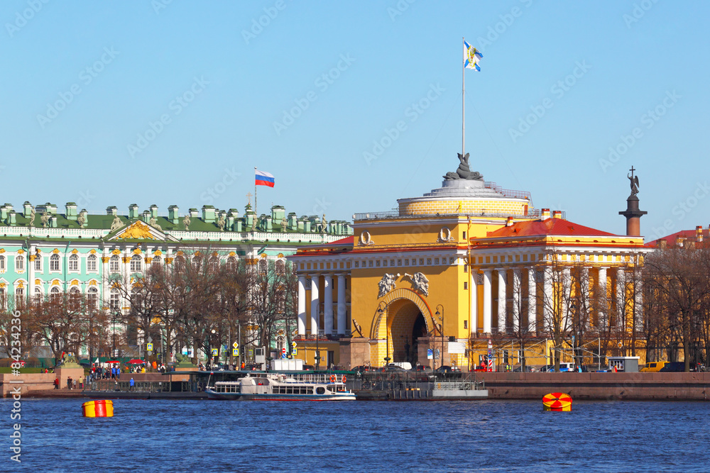 Naklejka premium Classical architecture of St. Petersburg. Russia.