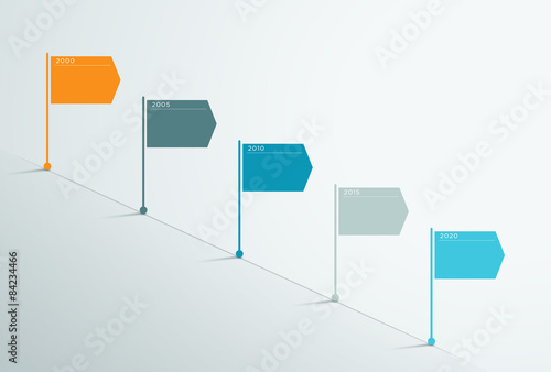 Timeline Vector 3d Infographic 4

