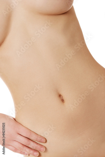 Beautiful woman's belly.
