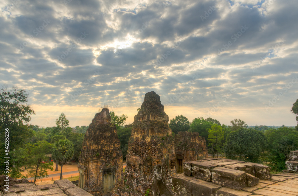Cloud skies over Angkor