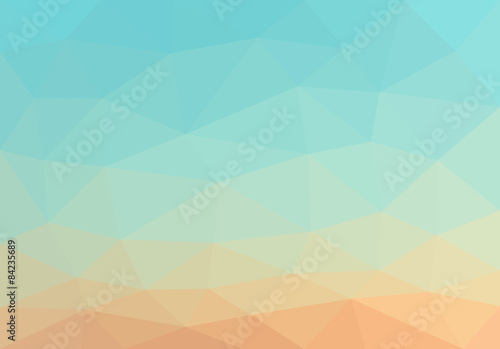 low polygon background polygon smooth gradient from blue to yell