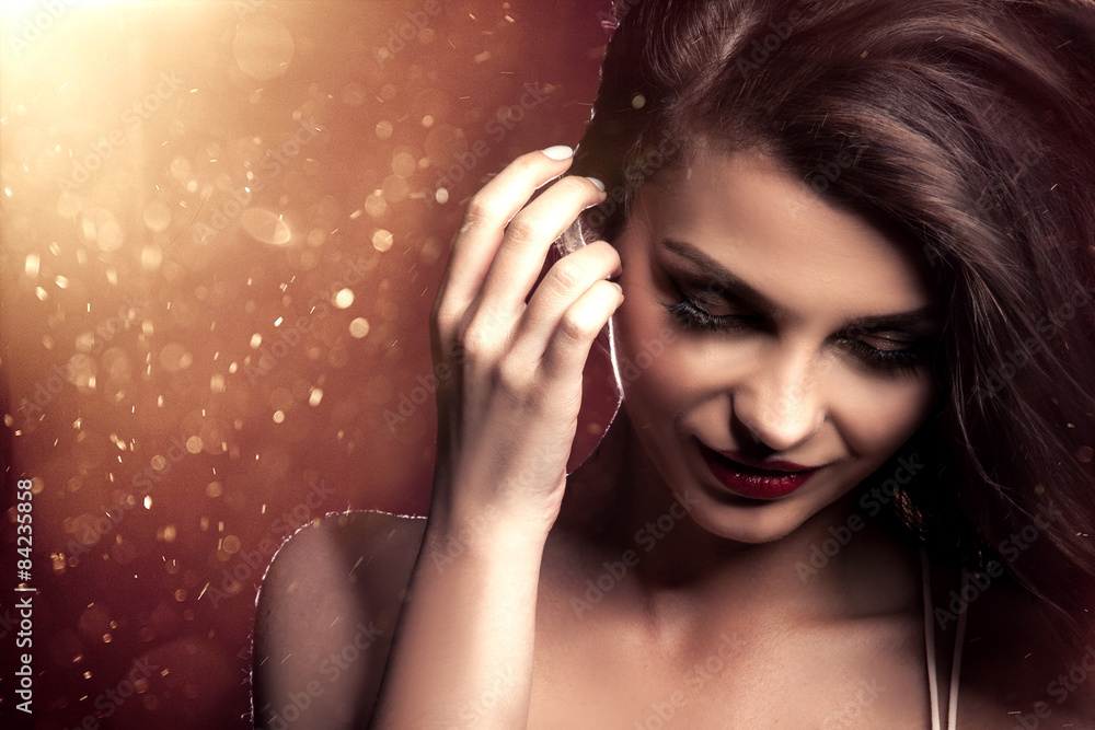 Fototapeta premium Beauty portrait of elegant woman.