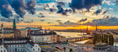 Panorama of  Stockholm  Sweden