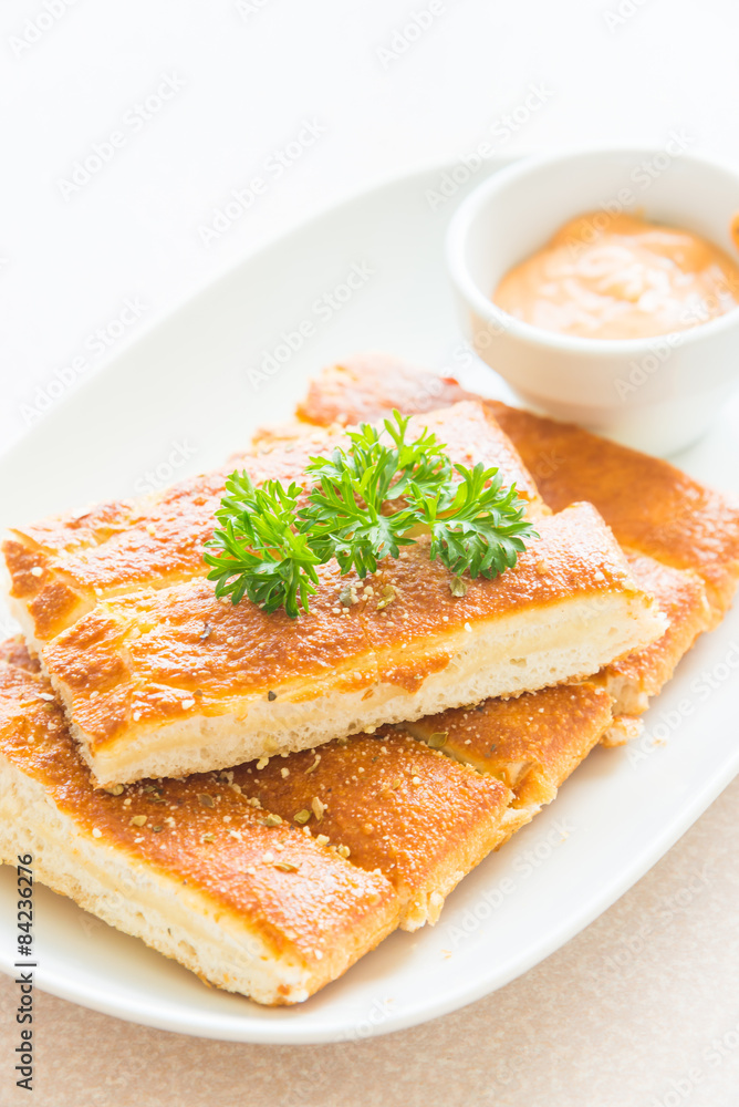 Bread stick with sauce Bread stick with sauce