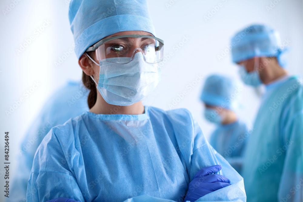 Surgery team in the operating room Surgery team in the operating room