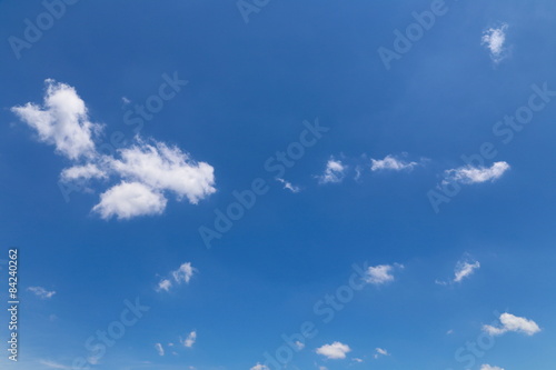 White Cloud and Blue Sky in Summer and Spring © aftershutter