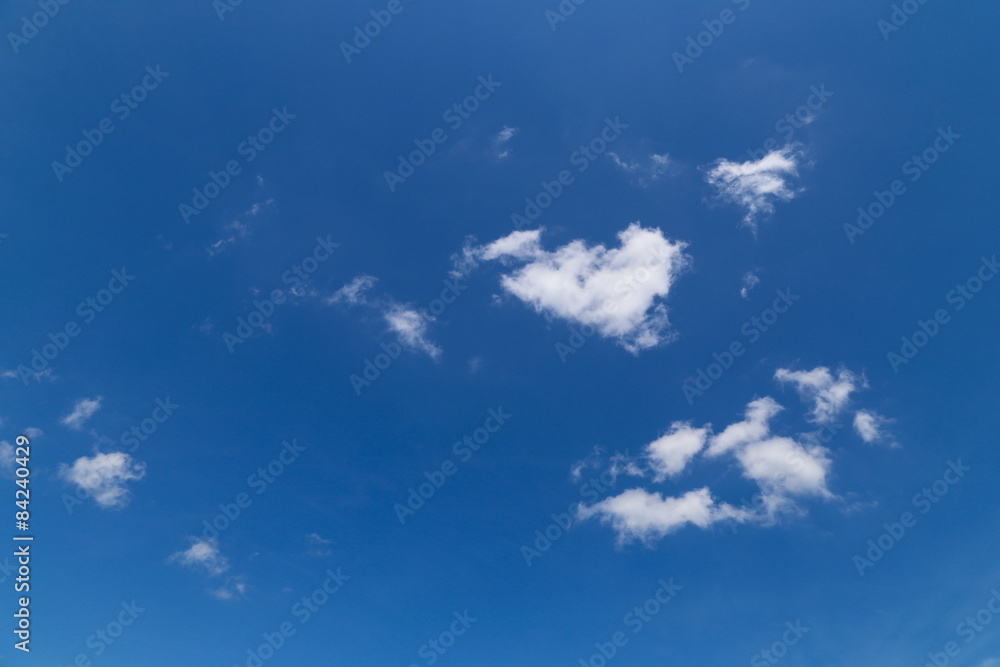 White Cloud and Blue Sky in Summer and Spring White Cloud and Blue Sky in Summer and Spring