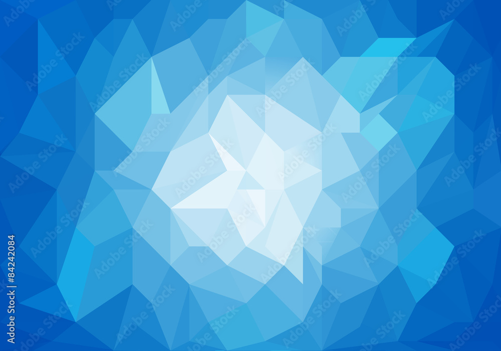 Fototapeta premium Blue light abstract geometric background texture.