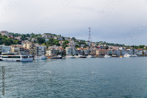 Istanbul, Turkey. Embankment and pleasure boats