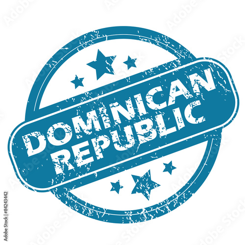 DOMINICAN REPUBLIC round stamp