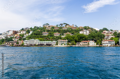 The picturesque coast of the Bosphorus Strait