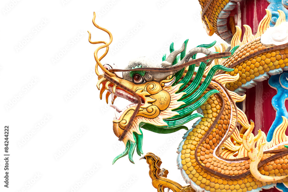 Chinese style dragon statue