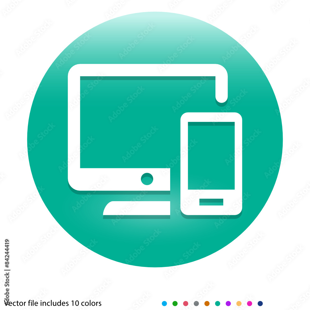Multicolored App Button Multicolored App Button