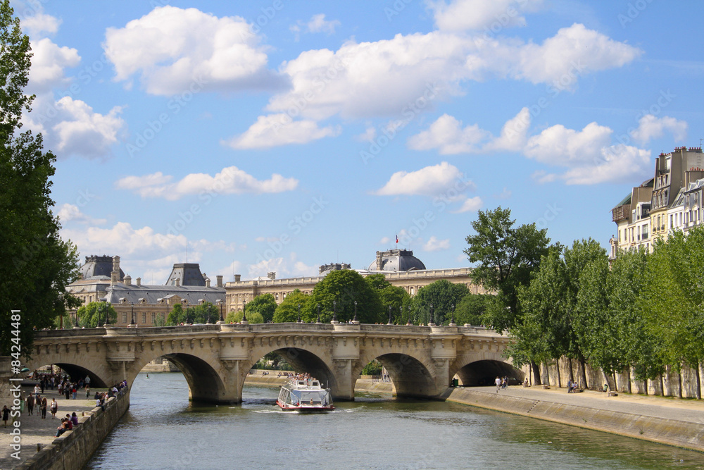 La Seine et le Pont Neuf de Paris