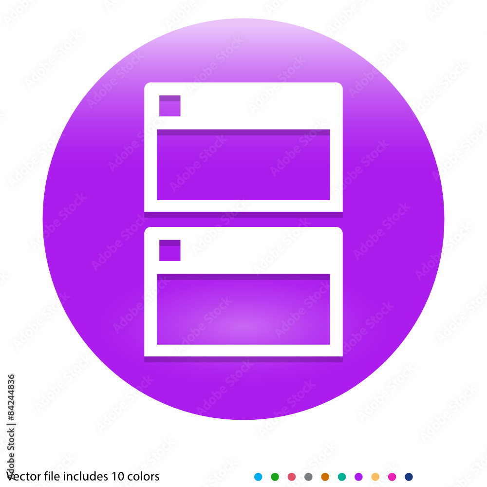 Multicolored App Button Multicolored App Button
