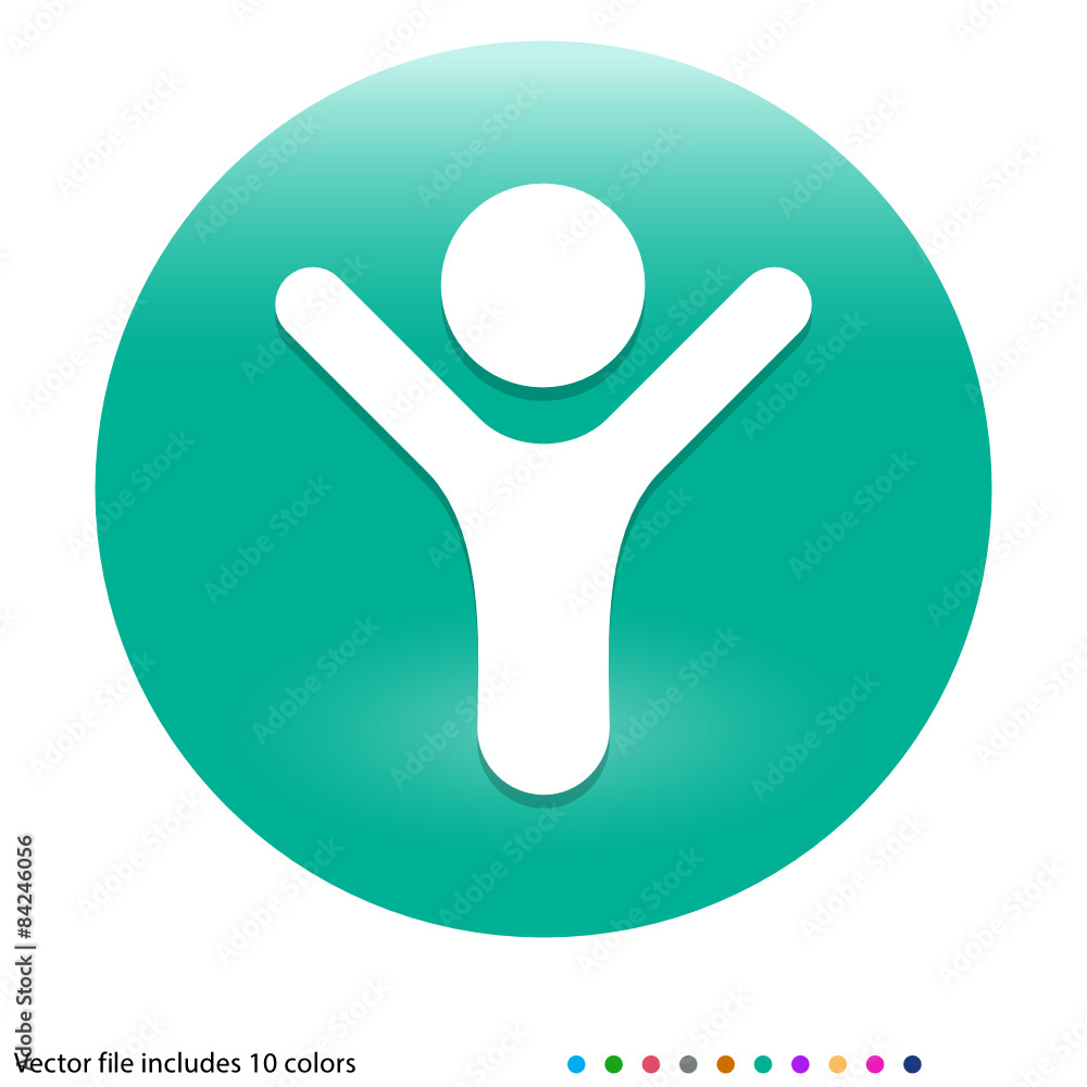 Multicolored App Button Multicolored App Button