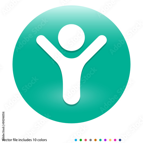 Multicolored App Button