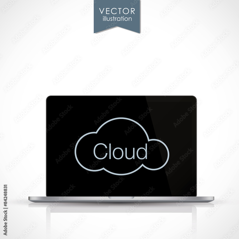 Cloud computing, vector illustration Cloud computing, vector illustration