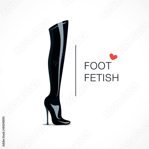 Sexy Women's Boots, vector logotype