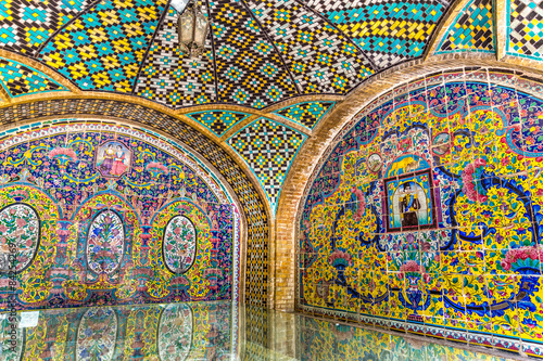 Golestan Palace building of Karim Khan of Zand walls photo