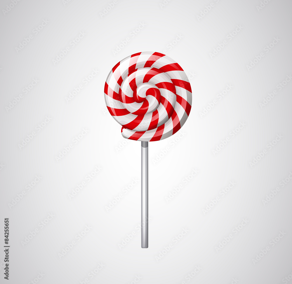 Red strawberry Lollipop. Deliciuous sweet Red strawberry Lollipop. Deliciuous sweet