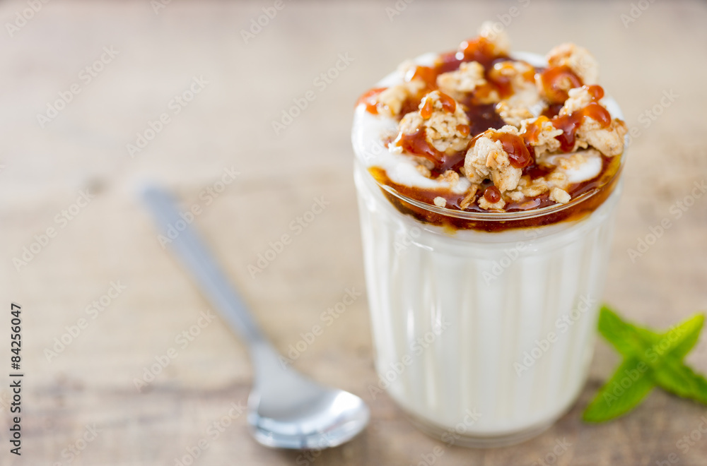 Yogurt with cereal Yogurt with cereal