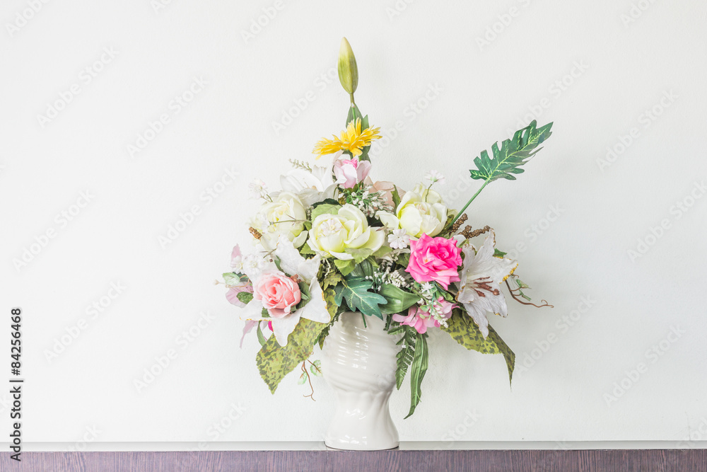 still life vase with flowers