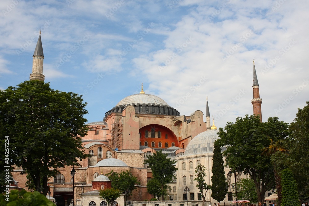 Fototapeta premium Piękna Hagia Sophia w Stambule w Turcji
