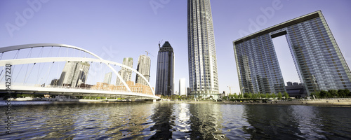 modern buildings at waterfront