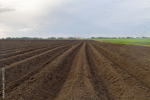 plowing a farmer's field.