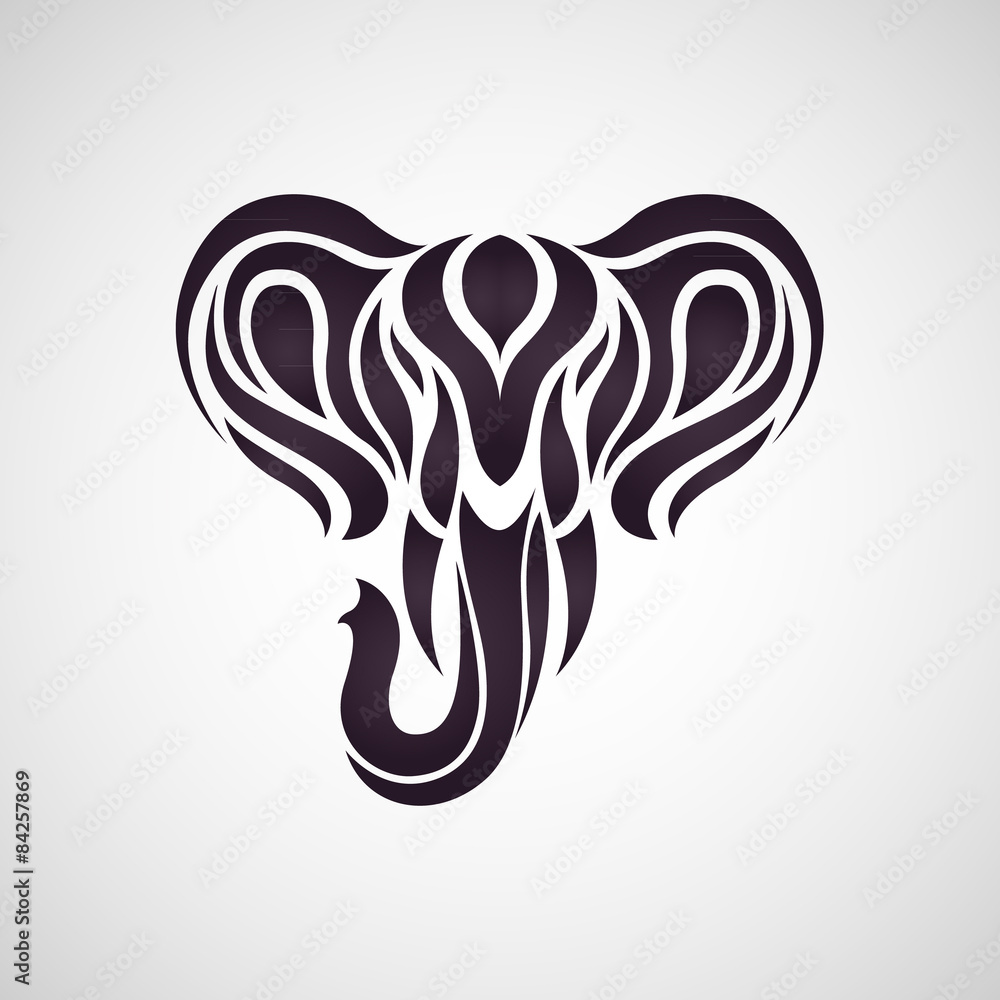 elephant Tattoo logo vector elephant Tattoo logo vector