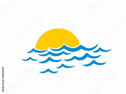 Logo sun and sea.