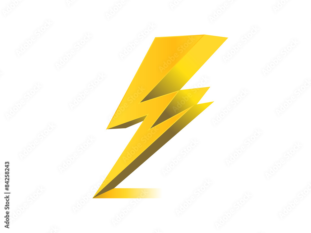 lighting, electric charge icon vector symbol illustration lighting, electric charge icon vector symbol illustration
