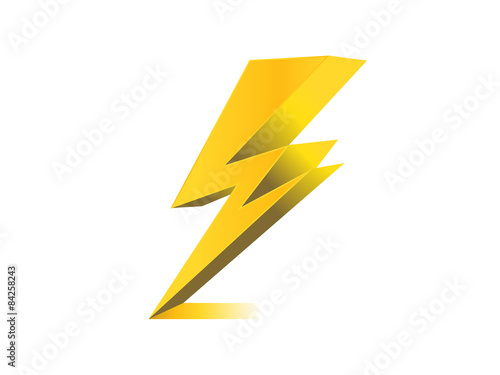 Free Download lighting, electric charge icon vector symbol illustration - GFXLoad