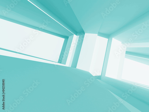 Abstract Concept Empty Interior Architecture Background