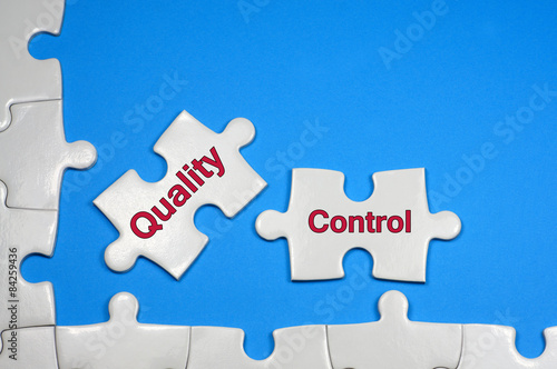 Quality Control Text - Business Concept