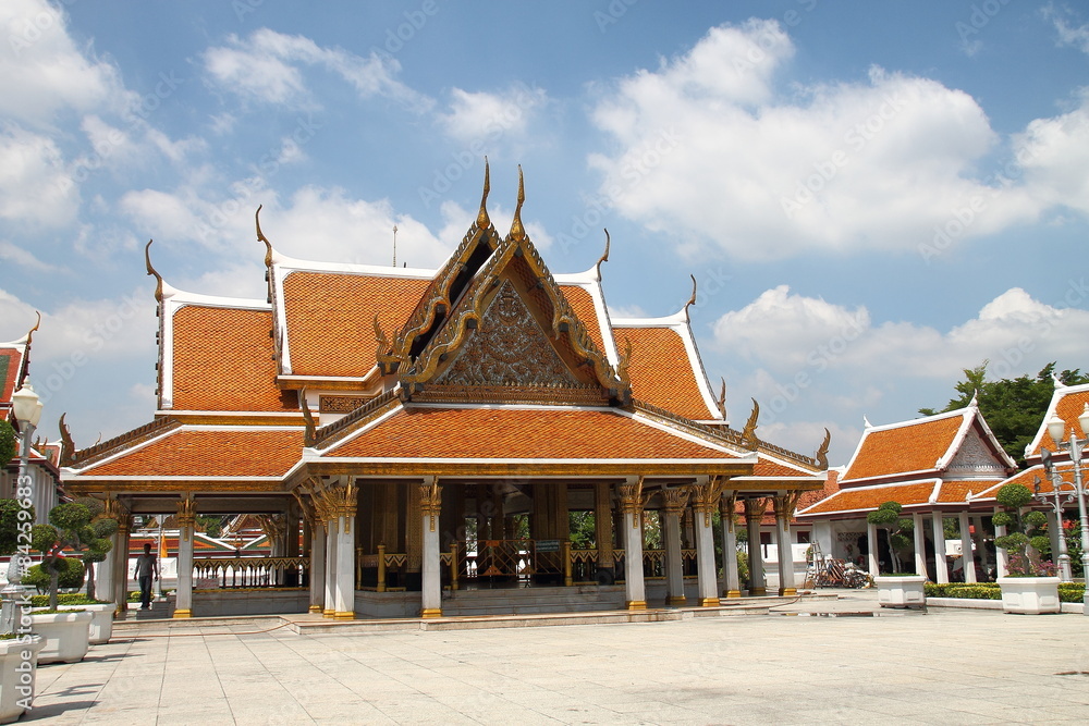 Bangkok, Thailand, 30 May 2015. On 30 May 2015 , King Rama III Memorial Park, to build for tribute for King Rama III of Siam , place on Rajadamnern Road near Phan Fah Bridge.
