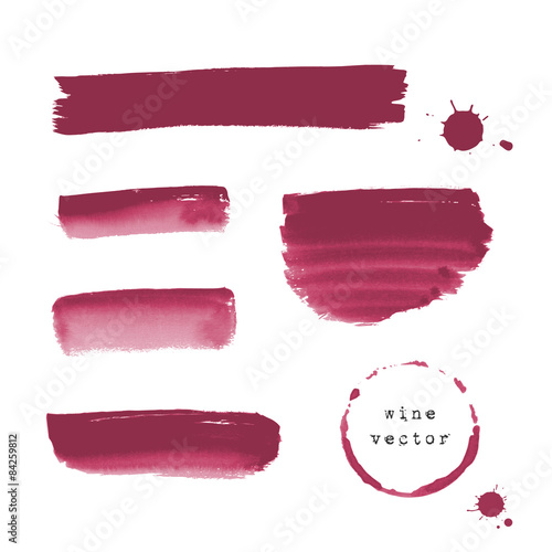 Wine banners and blots