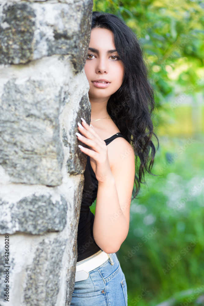 Young playful brunette Young playful brunette