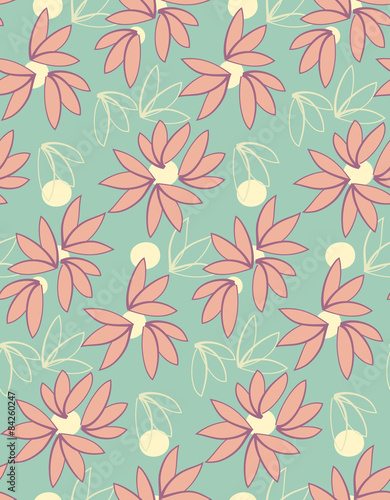 Abstract floral seamless pattern background