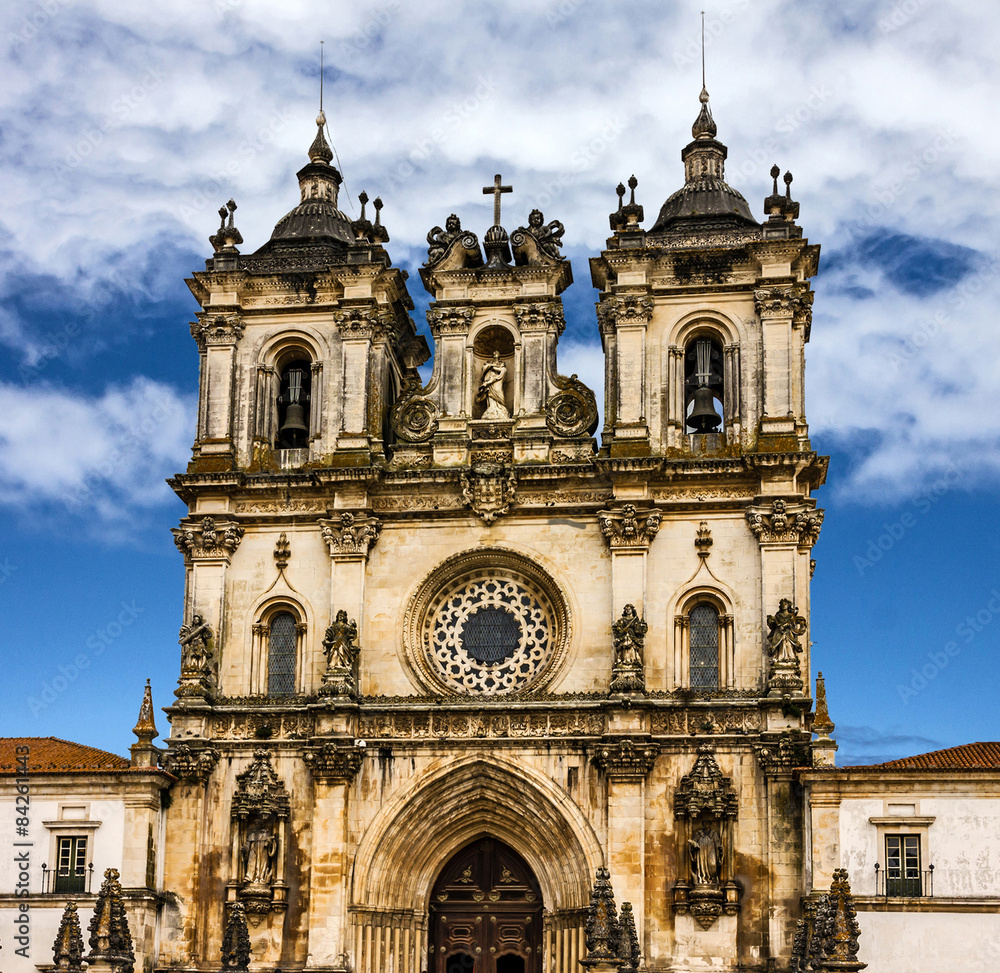 Fototapeta premium Church Alcobaca Medieval Roman Catholic Monastery, Portugal