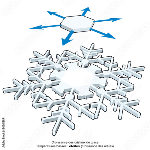 La formation des cristaux de neige
